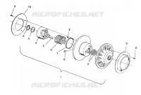 EMBRAYAGE DE TRANSMISSION ASSEMBLY 500 EFI / 0930674 AND  500 EFI SKS / 0930574 (4922962296024A)
