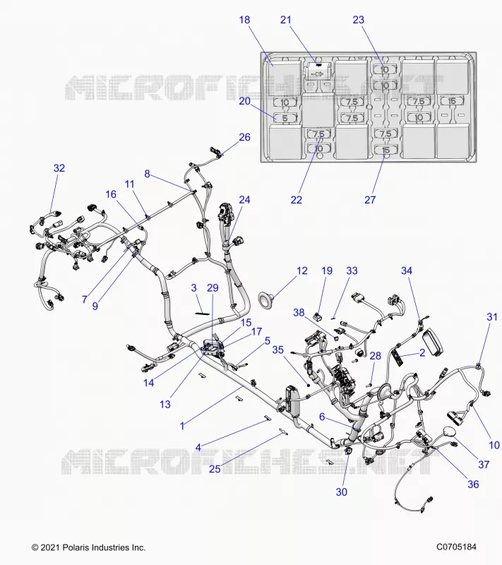 ELECTRICITE, WIRE HARNESS, CHASSIS