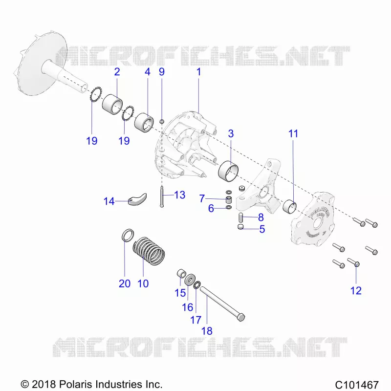 SYSTÃˆME DE TRANSMISSION, PRIMARY CLUTCH