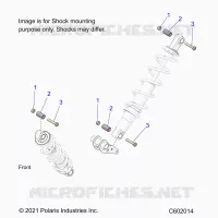 SUSPENSION, SUPPORT AMORTISSEUR , REAR SUSP.