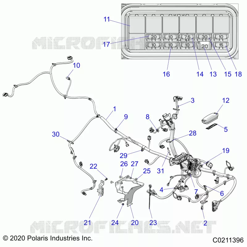ELECTRICITE, MAIN WIRE HARNESS