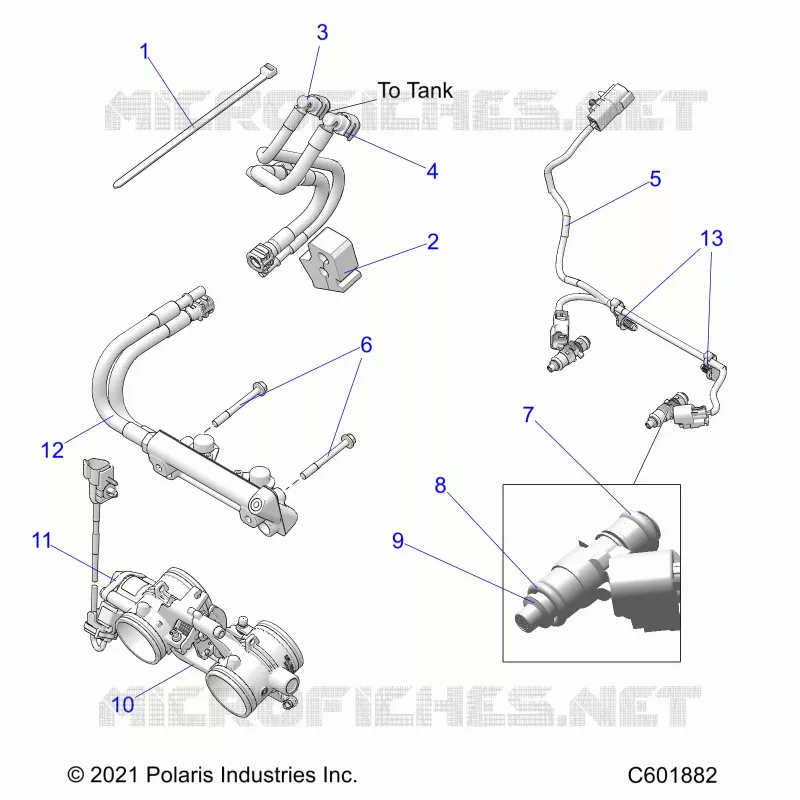 SYSTÃˆME D'ALIMENTATION, RAIL, LINES AND THROTTLE BODY