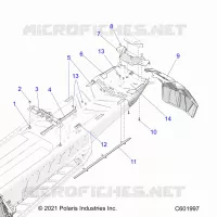 CHASSIS, REAR, MISC. COVERS AND SNOWFLAP