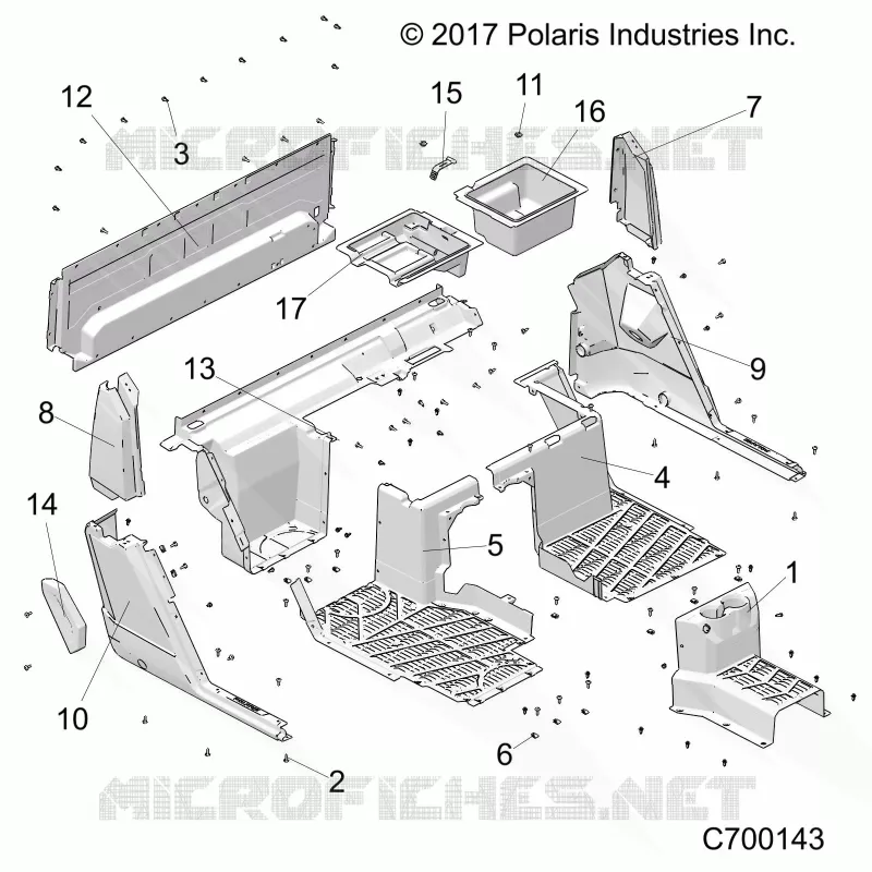 PLANCHER, REAR
