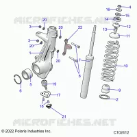 SUSPENSION, JAMBE DE FORCE AVANT