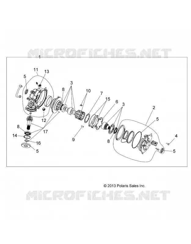 SYSTÈME DE TRANSMISSION, FRONT GEARCASE