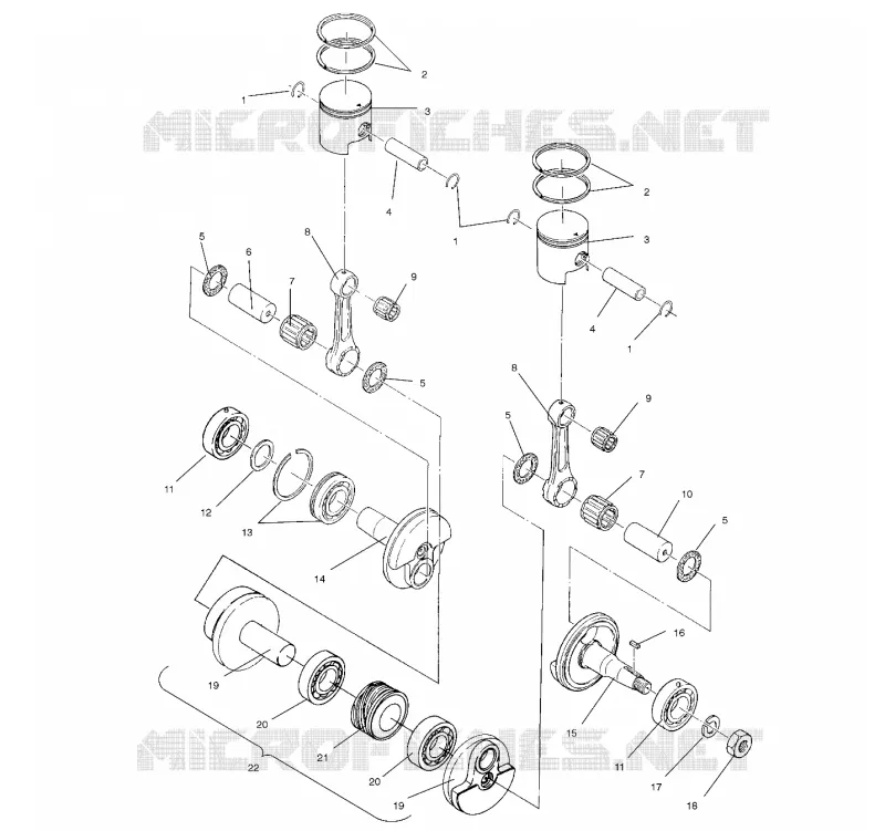 PISTON ET VILEBREQUIN