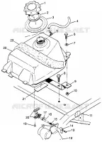 CARBURANT TANK Sport 400L W97BA38C and Trail Blazer W97BA25C (4940124012A013)