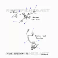 ELECTRICITE, WIRE HARNESS, HOOD, ELEC. START