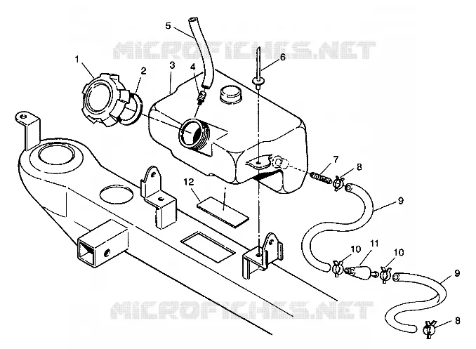 RESERVOIR D'HUILE ASSEMBLY Trail Blazer W937221 (4924082408007A)