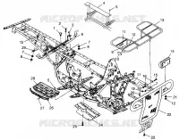 PARE CHOCS / PORTE PAQUET MOUNTING BIG BOSS 6X6 400L W97AE38A (4940814081A007)