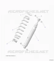 SUSPENSION, REAR SUPPORT AMORTISSEUR