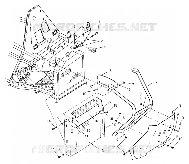 PARE CHOCS AVANT Scrambler W957840 (4927252725A007)