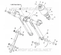 BRAS DE SUSPENSION AVANT AND AMORTISSEUR