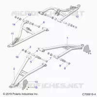 SUSPENSION AVANT CONTROL ARMS