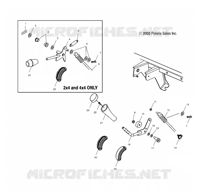 SELECTEUR DE VITESSE/DIFFERENTIEL LOCK
