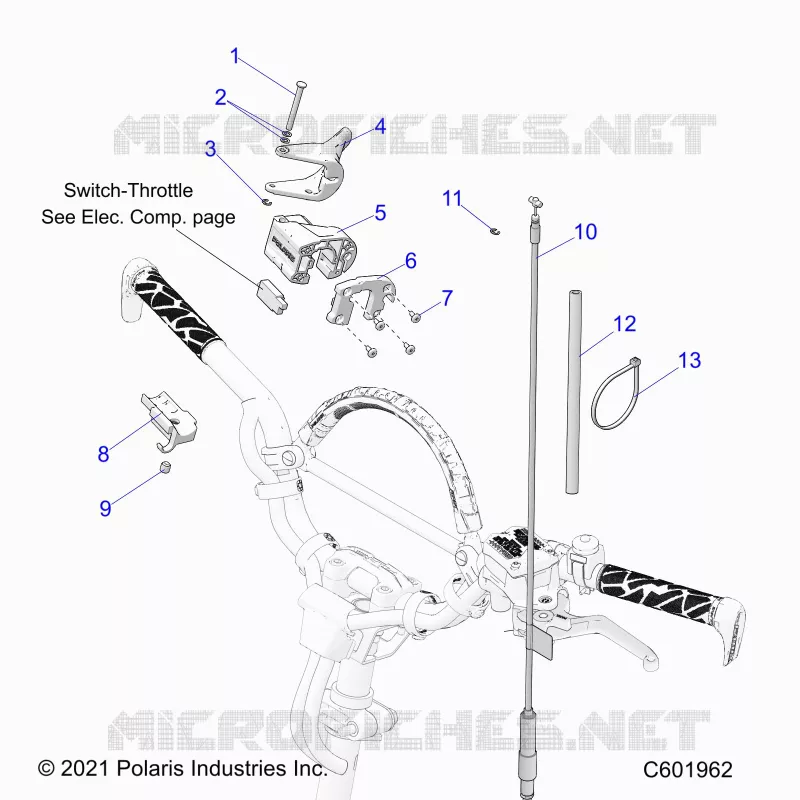 MOTEUR, THROTTLE CONTROL ASM.