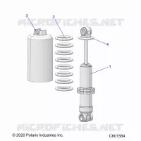 SUSPENSION, AMORTISSEUR AVANT TRACK