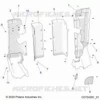 CARROSSERIE ARRIERE CLOSEOFF, SIDE PANELS