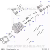 ENGINE, CULASSE, CAMS AND VALVES