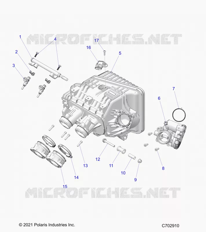 ENGINE, INTAKE INTAKE MANIFOLD, CORPS DE PAPILON, FUEL RAIL- Z24NMC99AM/BM (C702910)