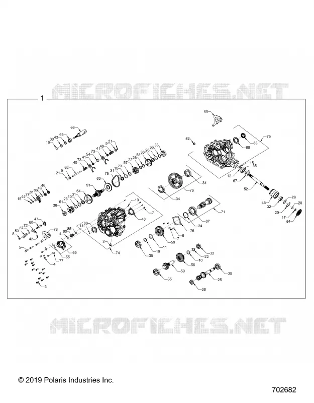 SYSTÃˆME DE TRANSMISSION, MAIN GEARCASE INTERNALS