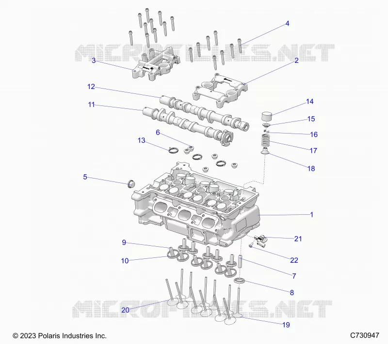 ENGINE, CULASSE AND VALVES