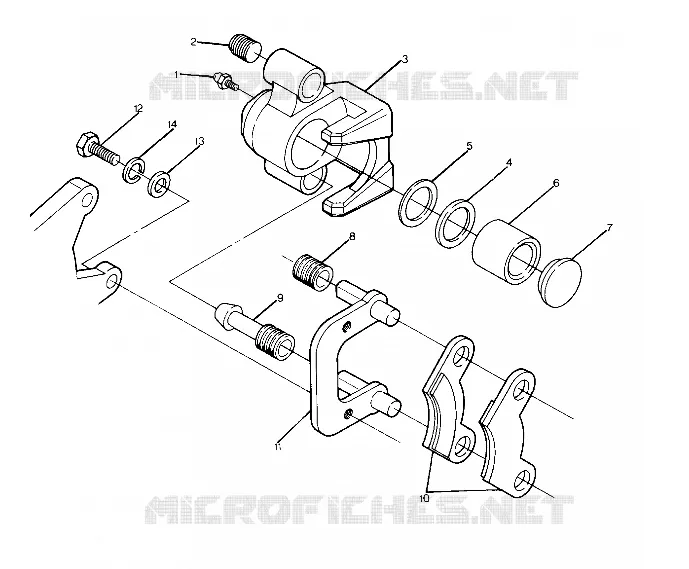ETRIER DE FREIN INTERMEDIAIRE ASSEMBLY  BIG BOSS 4X6 (4919801980019A)