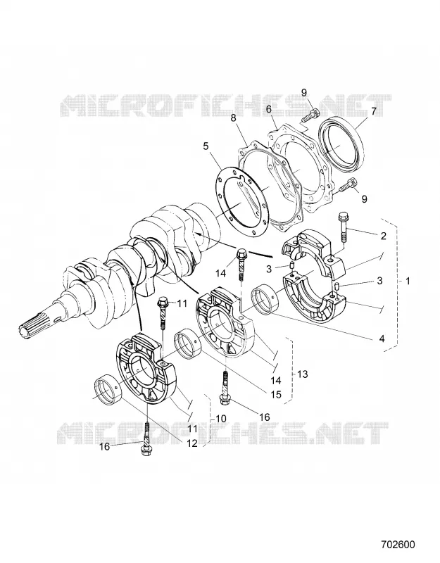 MOTEUR, MAIN BEARING CASE