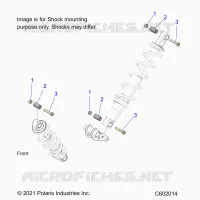 SUSPENSION, SUPPORT AMORTISSEUR , REAR SUSP.