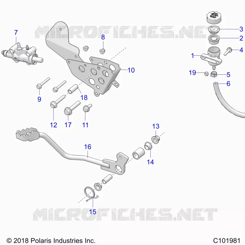 BRAKES, BRAKE PEDAL AND MAITRE CYLINDRE