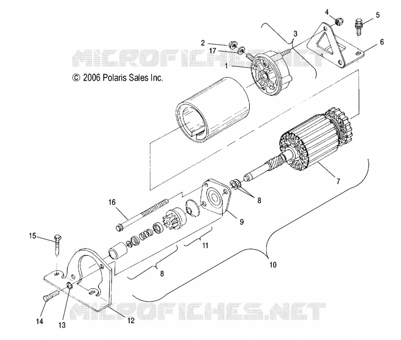MOTEUR, DEMARREUR
