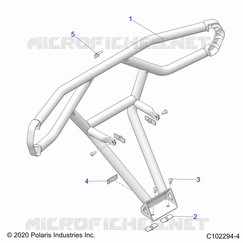 CARROSSERIE ARRIERE BUMPER, TRAIL