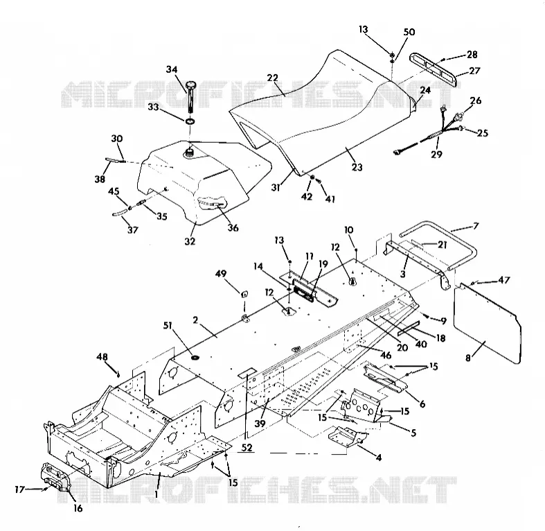 CHASSIS AND SIEGE  INDY LITE AND STAR LITE (4919311931001A)