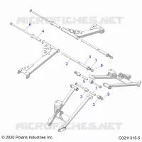 SUSPENSION ARRIERE CONTROL ARM MOUNTING