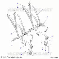 SIEGE BELT MOUNTING 6 POINT