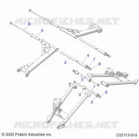 SUSPENSION ARRIERE CONTROL ARM MOUNTING