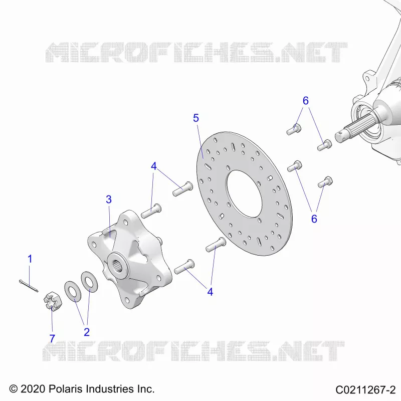 SUSPENSION AVANT HUB AND BRAKE DISC