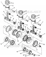 PISTON ET VILEBREQUIN STORM 0965782, STORM SKS 0965582,  EURO STORM E965782 (4931593159D004)