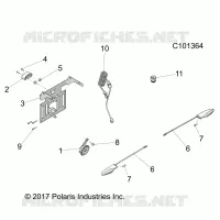 ELECTRICITE, HORN AND LICENSE PLATE LIGHT