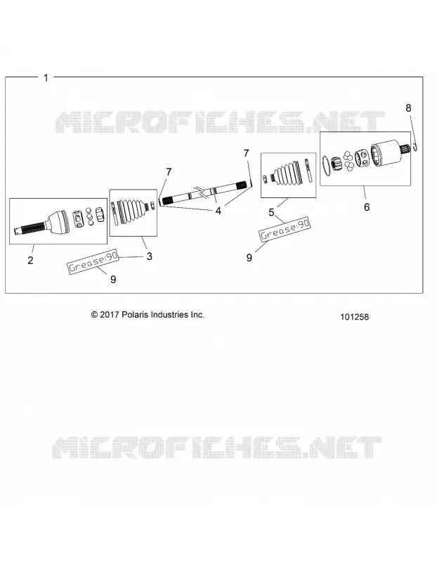 DRIVE TRAIN, CARDAN AVANT