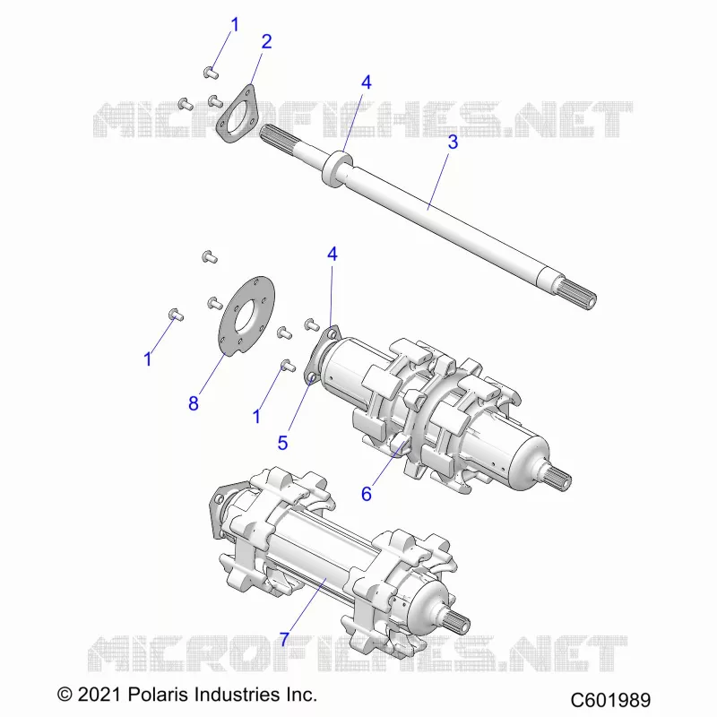 DRIVE TRAIN, JACKSHAFT AND ARBRE DE TRANSMISSION