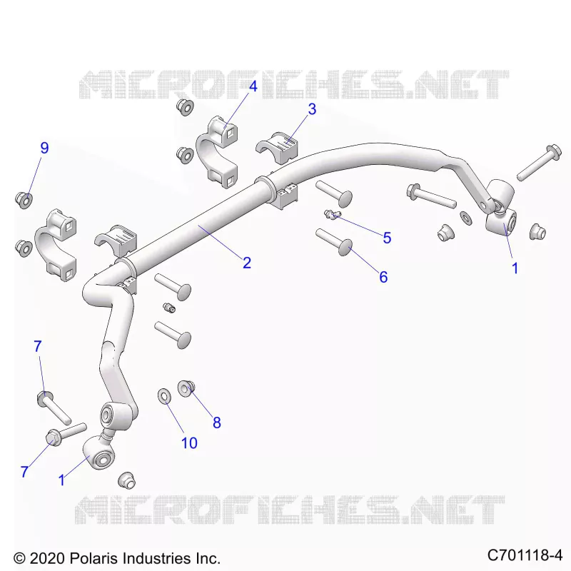 SUSPENSION, REAR BARRE STABILISATRICE