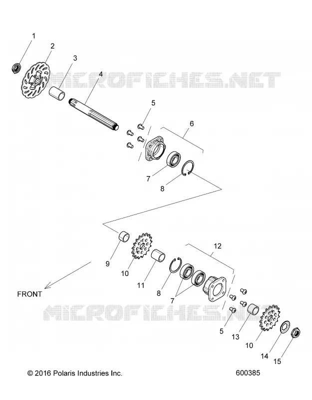SYSTÈME DE TRANSMISSION, JACKSHAFT AND BRAKE DISC