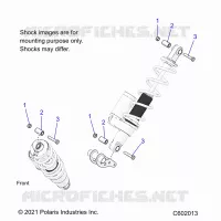 SUSPENSION, SUPPORT AMORTISSEUR , REAR SUSP.