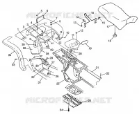 HABITACLE ET SIEGE ARRIERE XPRESS 300 W97CA28C and  XPRESS 400L W97CA38C (4939603960A007)