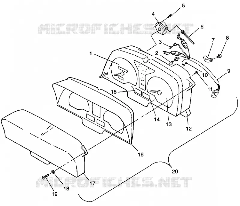 INSTRUMENTS 600 XCR 0975677, 600 XCR SE H975677 AND EUROPEAN 600 XCR SE E97 (4937963796A014)