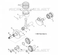 MOTEUR, VILEBREQUIN AND PISTON