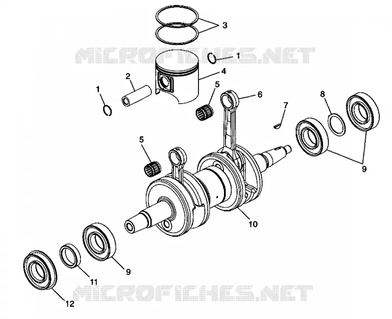 PISTON ET VILEBREQUIN