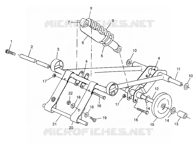 BRAS DE SUSPENSION AVANT (SKS) 700 SKS 0970566 AND EUROPEAN 700 SKS E970566 (4938573857B013)